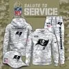 Tampa Bay Buccaneers 2025 Salute to Service Club Fleece Pullover Arctic Camo Hoodie