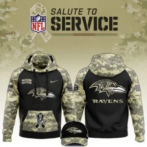 Baltimore Ravens Veterans Day Hoodie Limited Edition Black