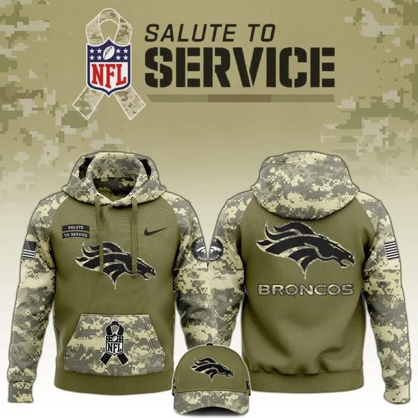 Denver Broncos Veterans Day Hoodie Limited Edition