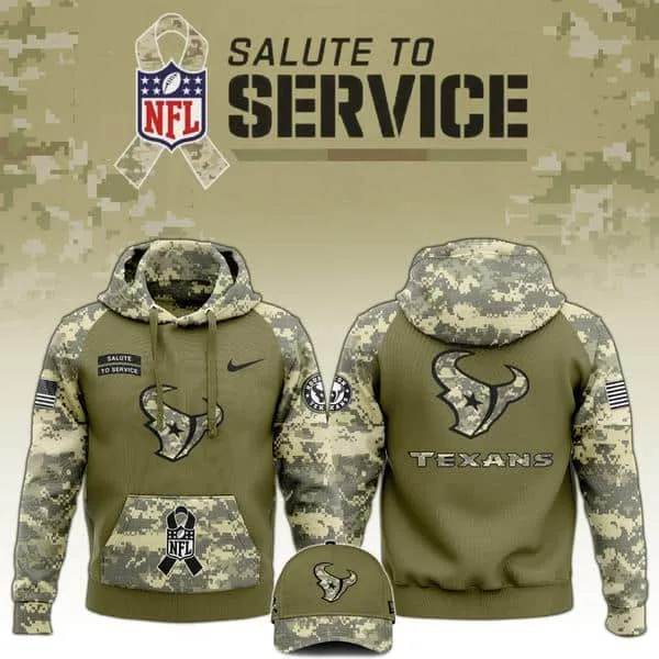 Houston Texans Veterans Day Hoodie Limited Edition