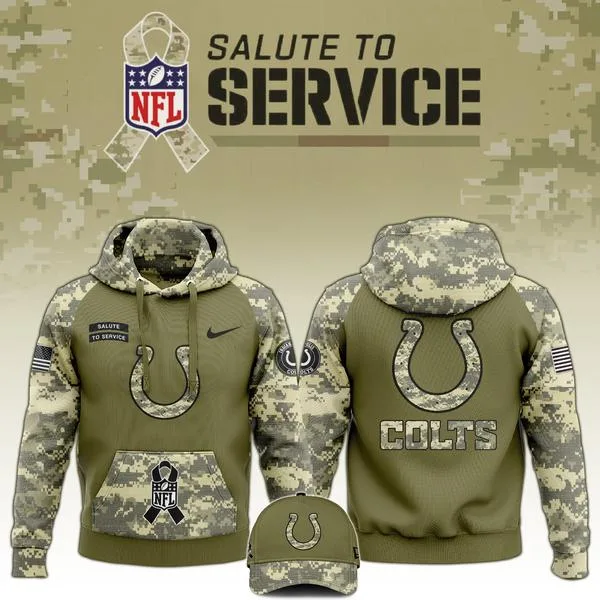 Indianapolis Colts Veterans Day Hoodie Limited Edition