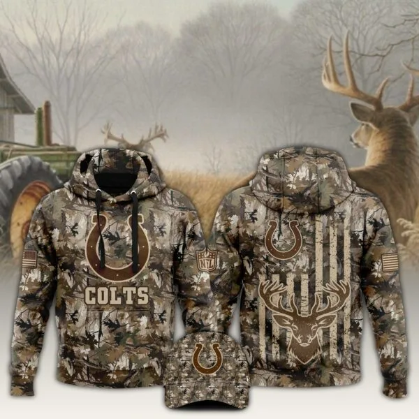 Indianapolis Colts x Hunting 2025 Hoodie Limited Editions V4