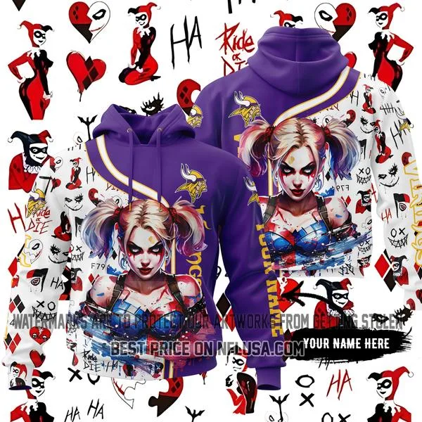 Limited Edition Harley Quinn - Minnesota Vikings