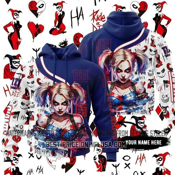 Limited Edition Harley Quinn - New York Giants