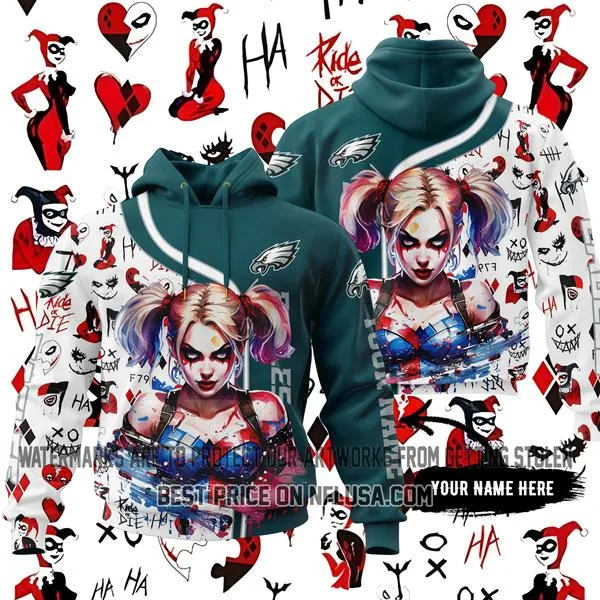 Limited Edition Harley Quinn - Philadelphia Eagles