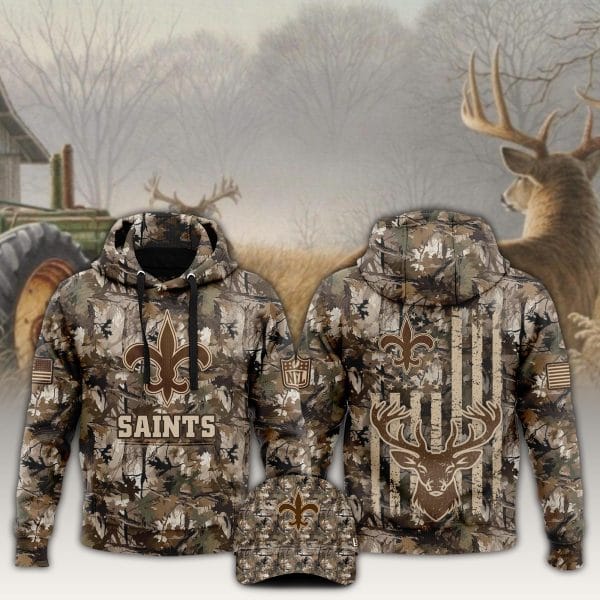 New Orleans Saints x Hunting 2024 Hoodie Limited Editions v4