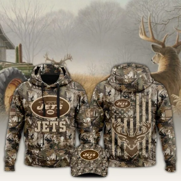 New York Jets x Hunting 2025 Hoodie Limited Editions V4