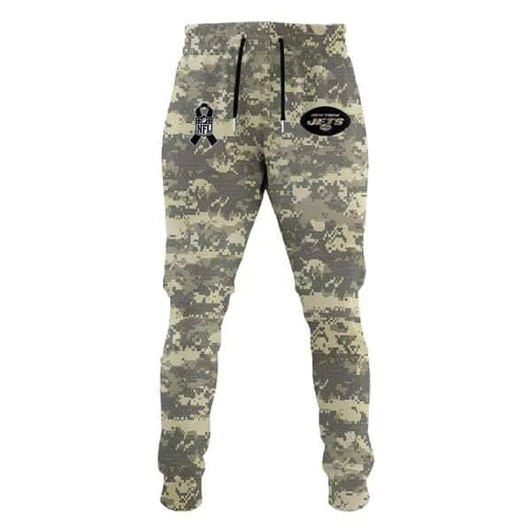 New York Jets Veterans Day Hoodie Limited Edition Black - Image 2