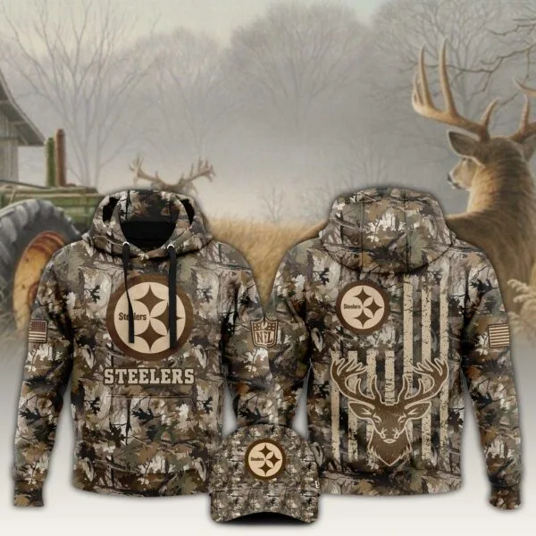 Pittsburgh Steelers x Hunting 2025 Hoodie Limited Editions V4
