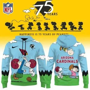 Arizona Cardinals X Snoopy Peanuts’ 75th Anniversary Hoodie
