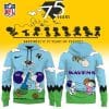 Baltimore Ravens X Snoopy Peanuts’ 75th Anniversary Hoodie