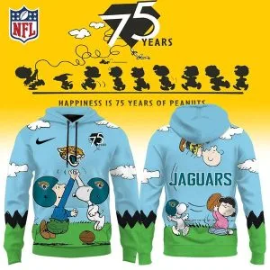 Jacksonville Jaguars X Snoopy Peanuts’ 75th Anniversary Hoodie