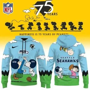 Seattle Seahawks X Snoopy Peanuts’ 75th Anniversary Hoodie