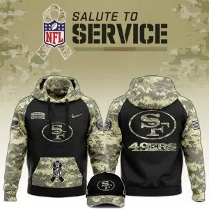 San Francisco 49ers Veterans Day Hoodie Limited Edition Black