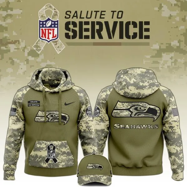 Seattle Seahawks Veterans Day Hoodie Limited Edition
