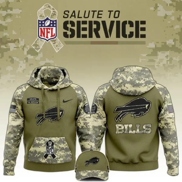 Buffalo Bills Veterans Day Hoodie Limited Edition