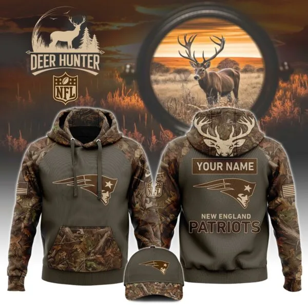 New England Patriots x Hunting 2025 Hoodie Limited Editions V2