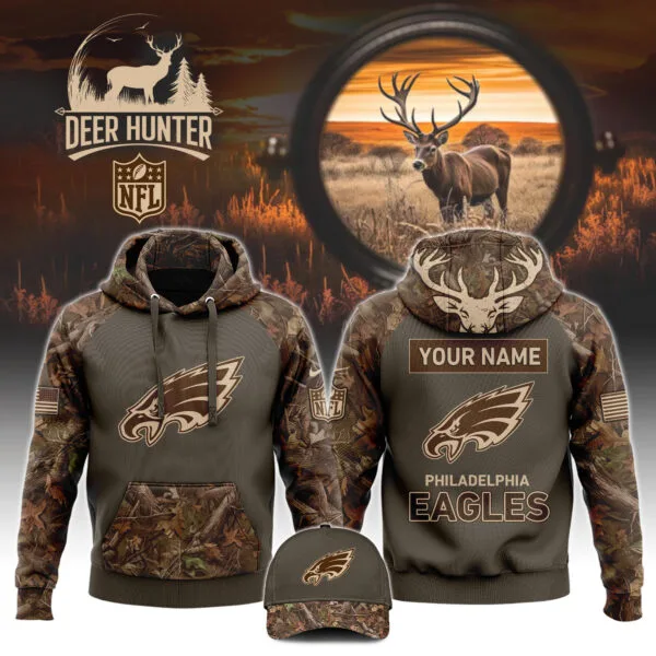 Philadelphia Eagles x Hunting 2025 Hoodie Limited Editions V2
