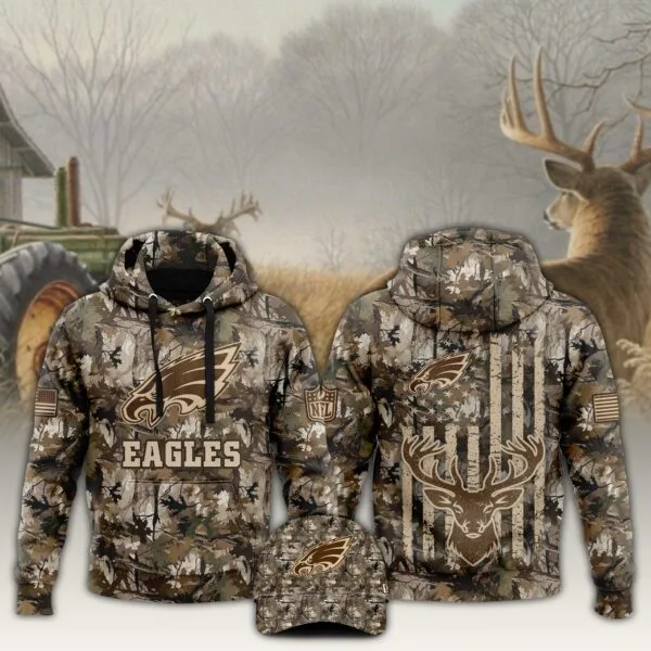 Philadelphia Eagles x Hunting 2025 Hoodie Limited Editions V4