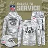 Green Bay Packers 2025 Salute to Service Club Fleece Pullover Arctic Camo Hoodie