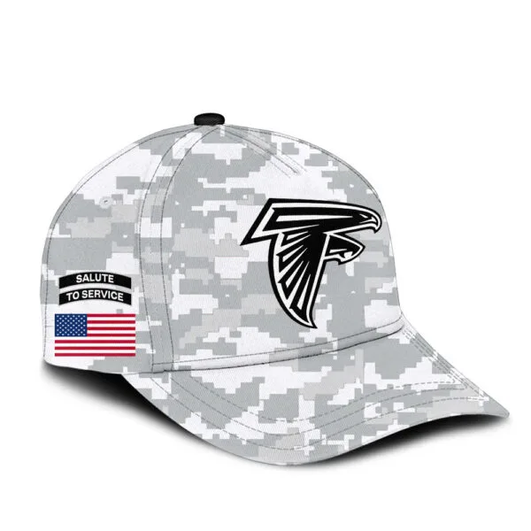 Atlanta Falcons 2025 Salute to Service Club Fleece Pullover Arctic Camo Hoodie - Image 4