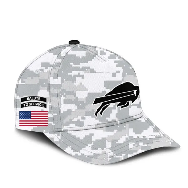 Buffalo Bills 2025 Salute to Service Club Fleece Pullover Arctic Camo Hoodie - Image 4