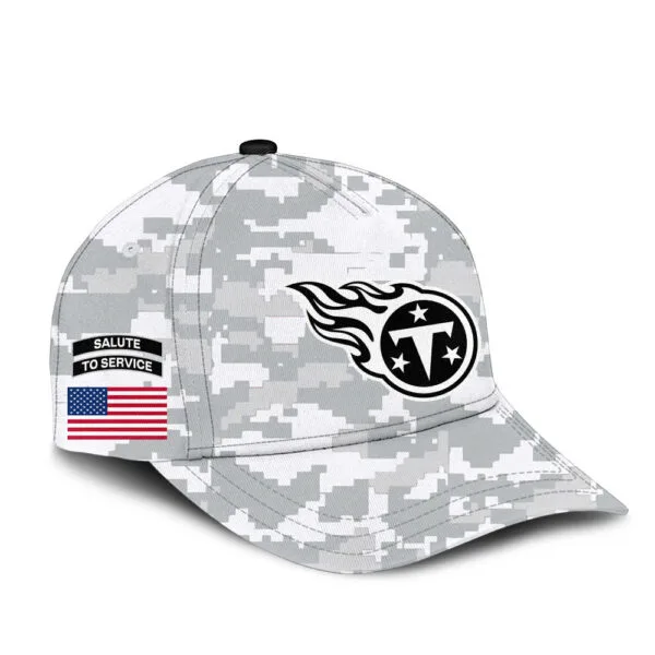 Tennessee Titans 2025 Salute to Service Club Fleece Pullover Arctic Camo Hoodie - Image 4