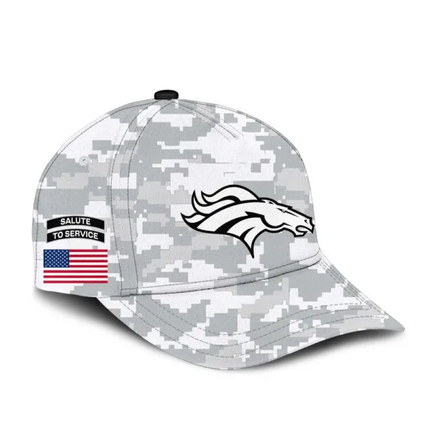 Denver Broncos 2025 Salute to Service Club Fleece Pullover Arctic Camo Hoodie - Image 4