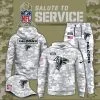 Atlanta Falcons 2025 Salute to Service Club Fleece Pullover Arctic Camo Hoodie