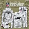 Buffalo Bills 2025 Salute to Service Club Fleece Pullover Arctic Camo Hoodie