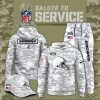 Cleveland Browns 2025 Salute to Service Club Fleece Pullover Arctic Camo Hoodie