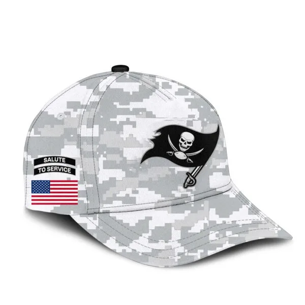 Tampa Bay Buccaneers 2025 Salute to Service Club Fleece Pullover Arctic Camo Hoodie - Image 4