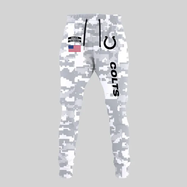 Indianapolis Colts 2025 Salute to Service Club Fleece Pullover Arctic Camo Hoodie - Image 4