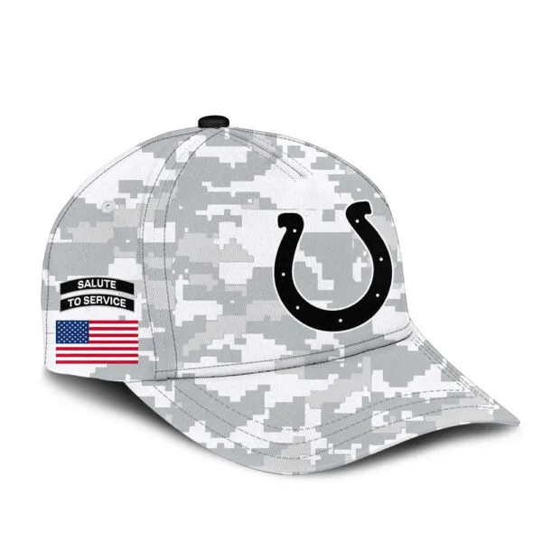 Indianapolis Colts 2025 Salute to Service Club Fleece Pullover Arctic Camo Hoodie - Image 3