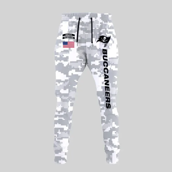 Tampa Bay Buccaneers 2025 Salute to Service Club Fleece Pullover Arctic Camo Hoodie - Image 3