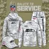 Seattle Seahawks 2025 Salute to Service Club Fleece Pullover Arctic Camo Hoodie