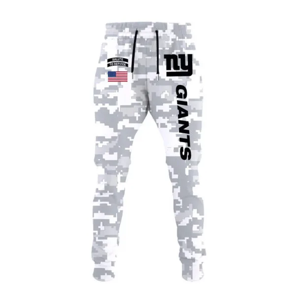 New York Giants 2025 Salute to Service Club Fleece Pullover Arctic Camo Hoodie - Image 3