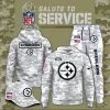 Pittsburgh Steelers 2025 Salute to Service Club Fleece Pullover Arctic Camo Hoodie