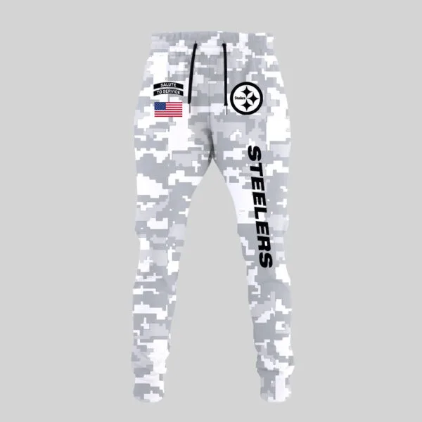 Pittsburgh Steelers 2025 Salute to Service Club Fleece Pullover Arctic Camo Hoodie - Image 3
