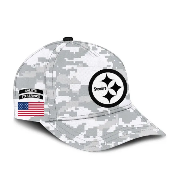 Pittsburgh Steelers 2025 Salute to Service Club Fleece Pullover Arctic Camo Hoodie - Image 4