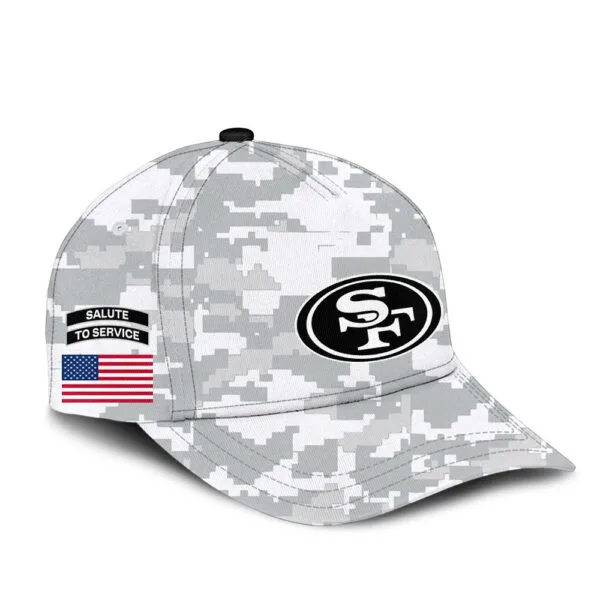 San Francisco 49ers 2025 Salute to Service Club Fleece Pullover Arctic Camo Hoodie - Image 4