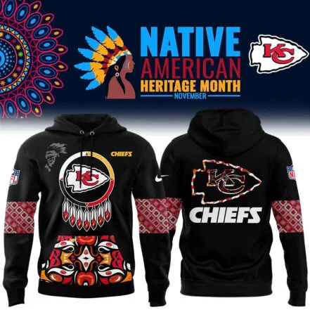 Kansas City Chiefs Football Nike 2025 Native American Heritage Month Premium Limited Pullover Hoodie Collection