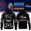 Baltimore Ravens Football Nike 2025 Native American Heritage Month Premium Limited Pullover Hoodie Collection
