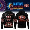 San Francisco 49ers Football Nike 2025 Native American Heritage Month Premium Limited Pullover Hoodie Collection