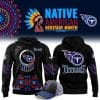 Tennessee Titans Football Nike 2025 Native American Heritage Month Premium Limited Pullover Hoodie Collection