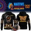 Washington Commanders Football Nike 2025 Native American Heritage Month Premium Limited Pullover Hoodie Collection