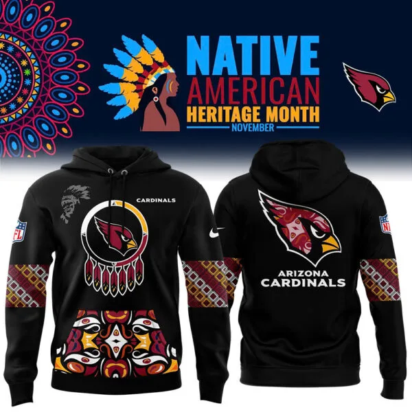 Arizona Cardinals Football Nike 2025 Native American Heritage Month Premium Limited Pullover Hoodie Collection