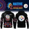 Pittsburgh Steelers Football Nike 2025 Native American Heritage Month Premium Limited Pullover Hoodie Collection