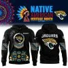 Jacksonville Jaguars Football Nike 2025 Native American Heritage Month Premium Limited Pullover Hoodie Collection