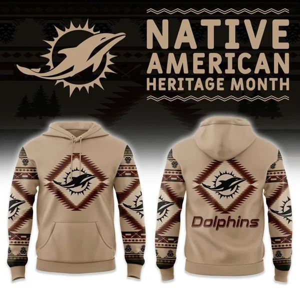 Miami Dolphins America Native Hoodie